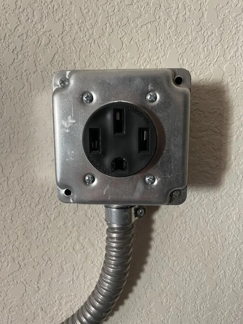 NEMA 14-50 outlet installed for Smart Home Electrical in Brush